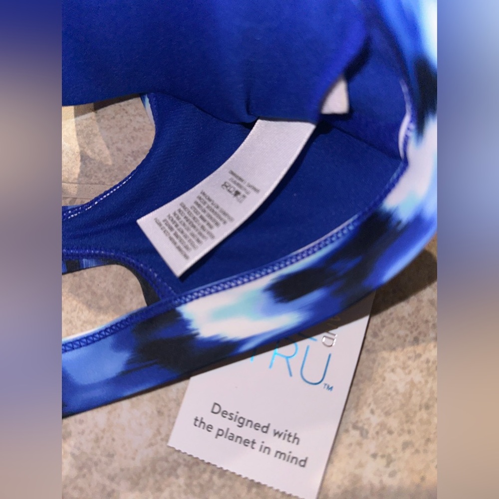 NWT time and true MIX & MATCH SWIM TOP blue 🌊 
DEEPEST DYE size small - Picture 4 of 7